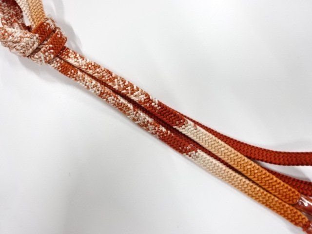 JAPANESE KIMONO / UNUSED HAND-TIED OBIJIME